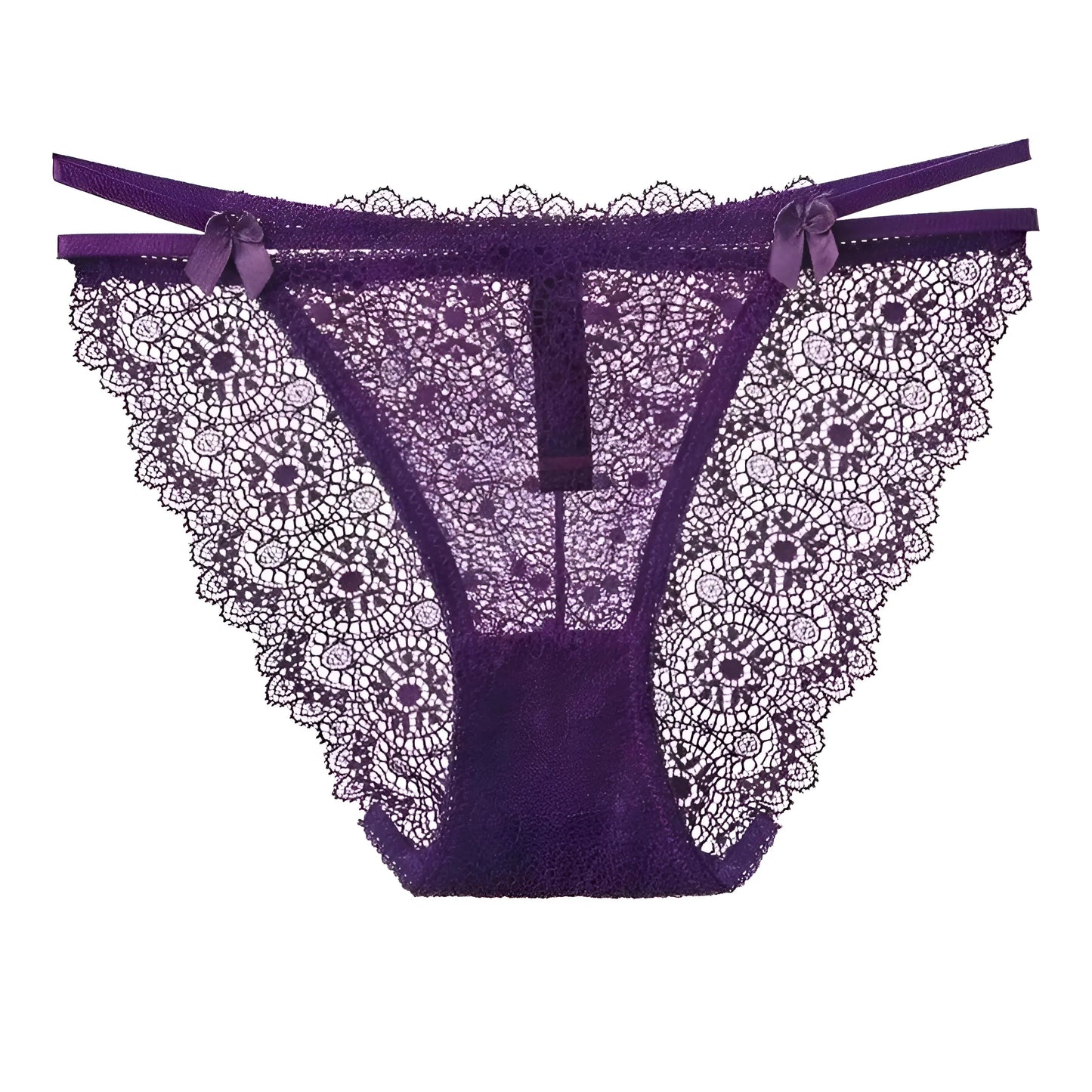 Violet Culottes en dentelle avec des bretelles