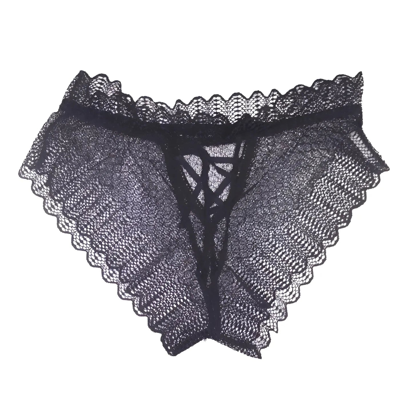 Violet Culottes en dentelle avec liens