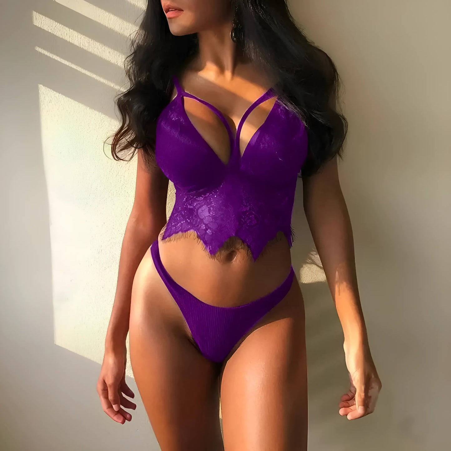 Violet Ensemble de lingerie avec un haut plus long