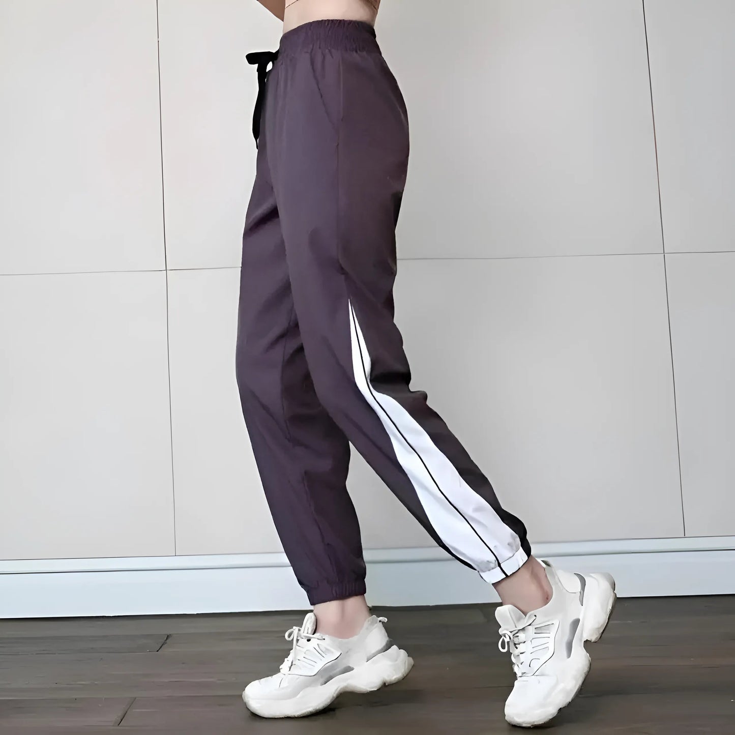Violet Ensemble de sport avec panneaux latéraux