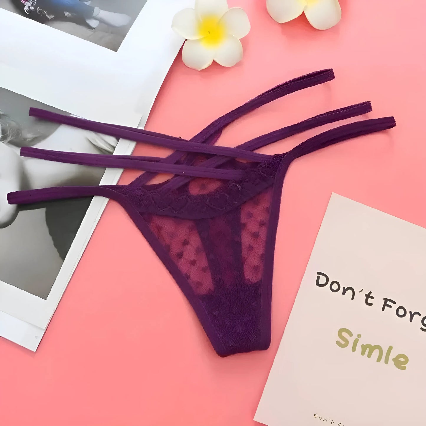 Violet Lacets en dentelle