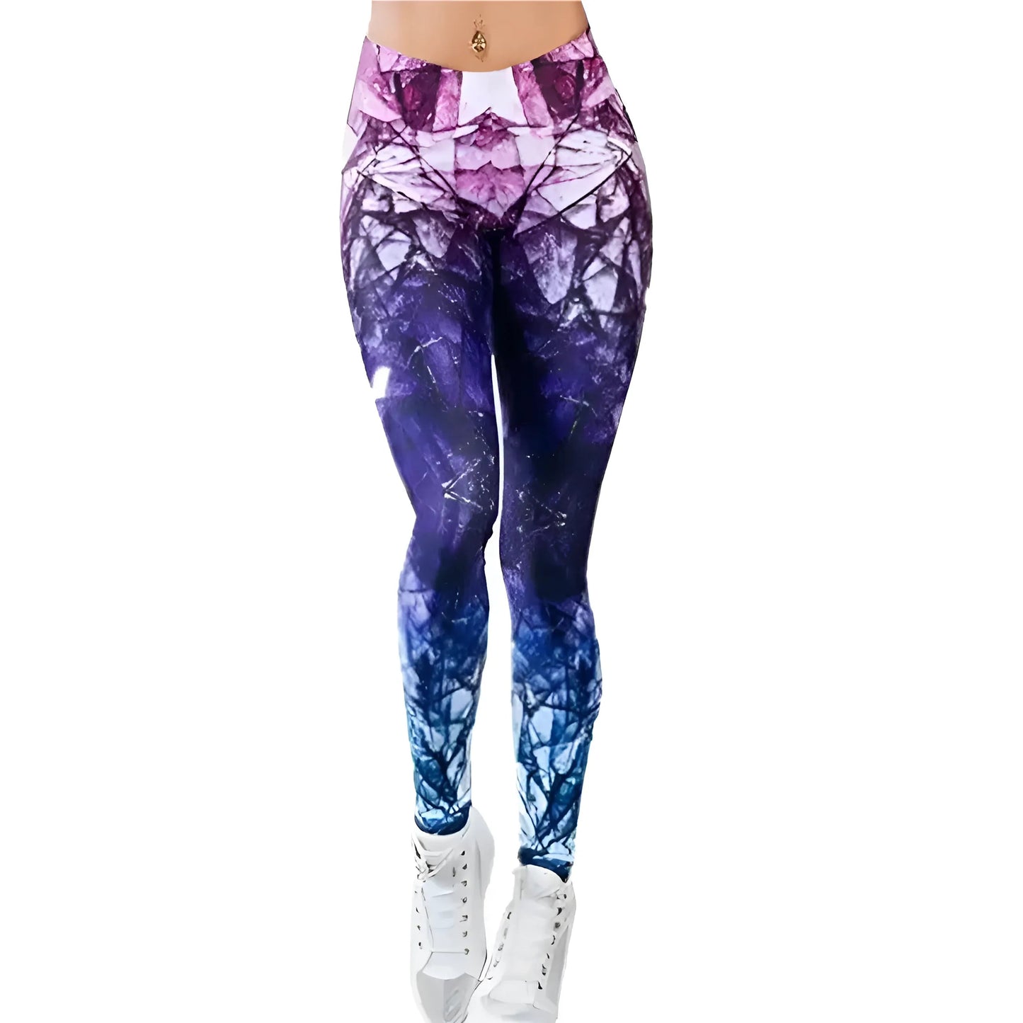Violet Leggings de sport à motifs