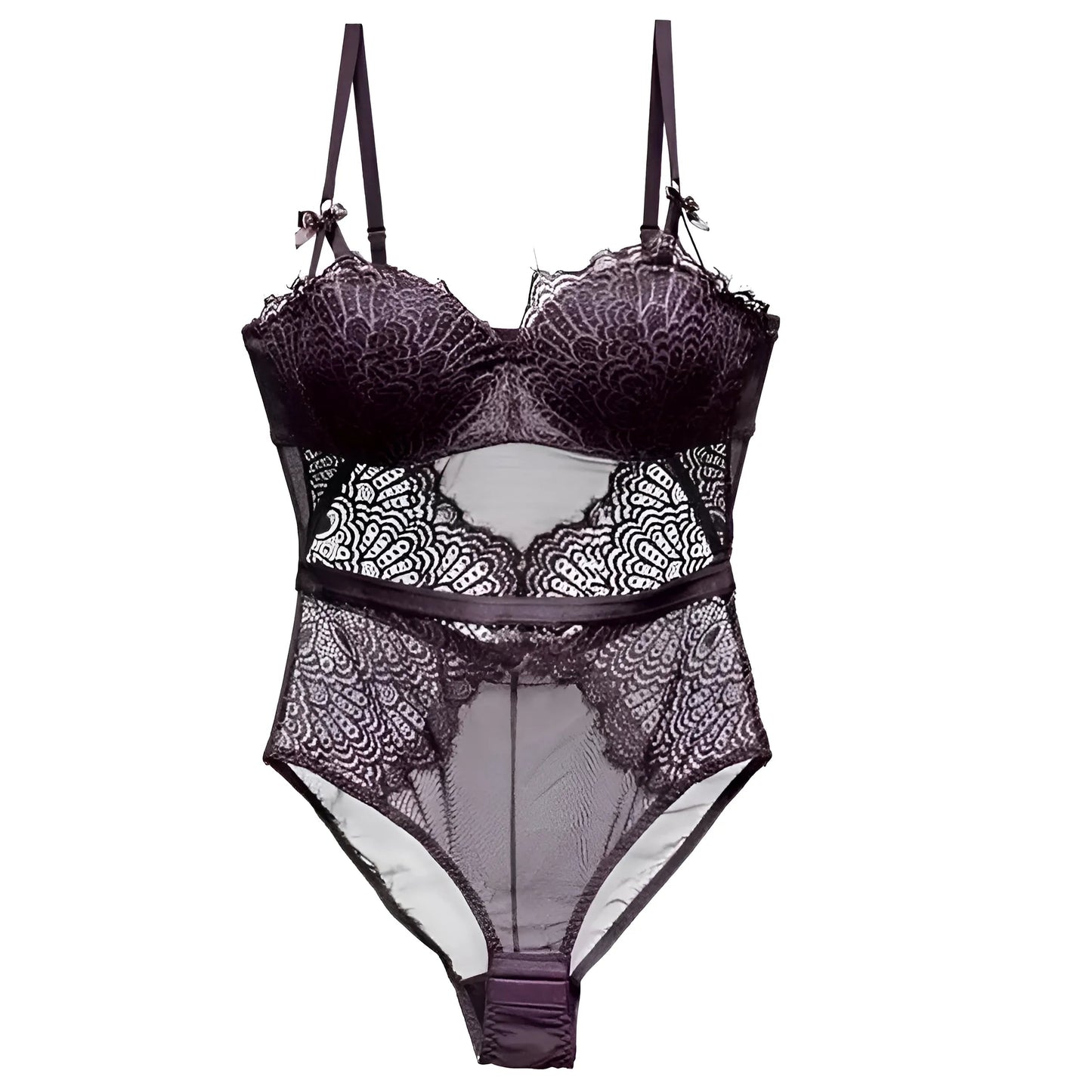 Violet Robes corset avec des nœuds