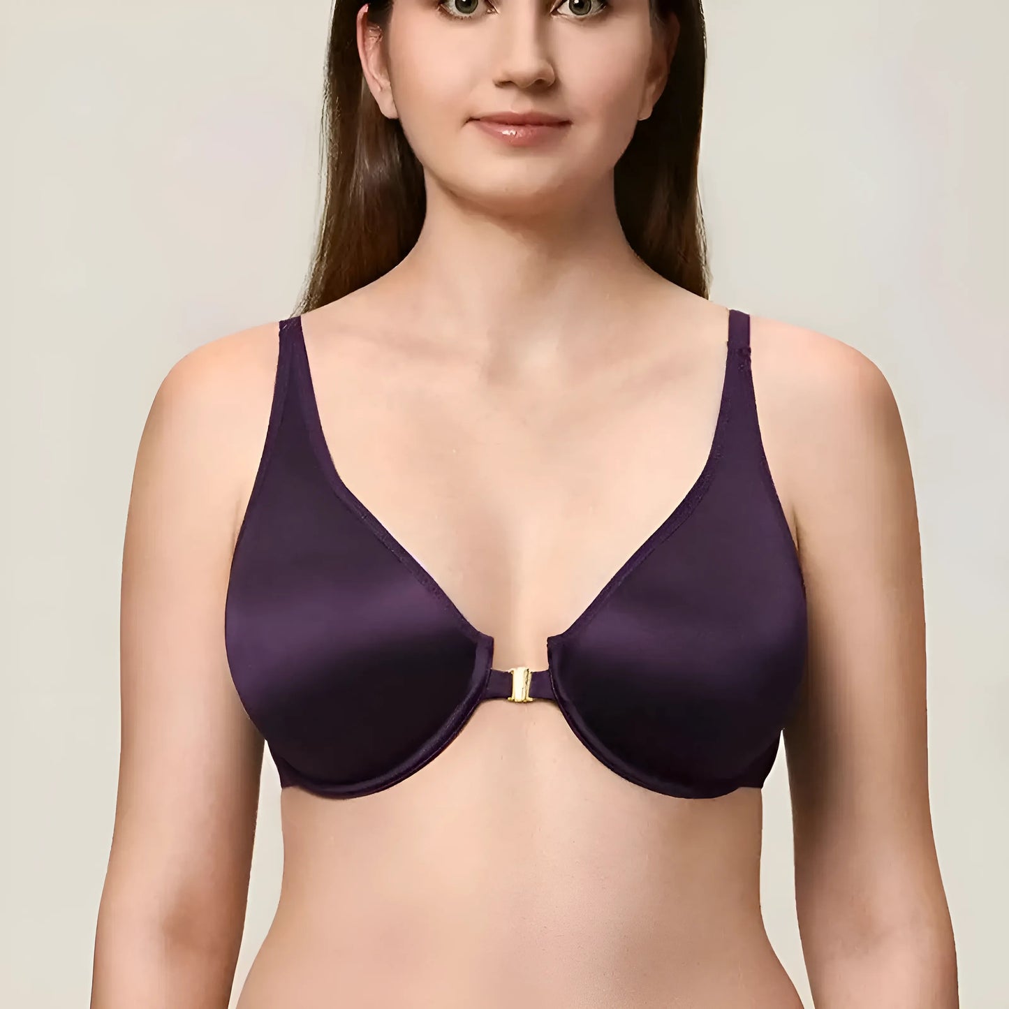 Violet Soutien-gorge à fermeture frontale en grandes tailles