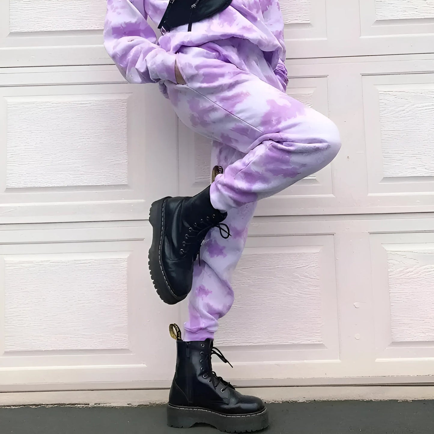 Violet Survêtement tie-dye