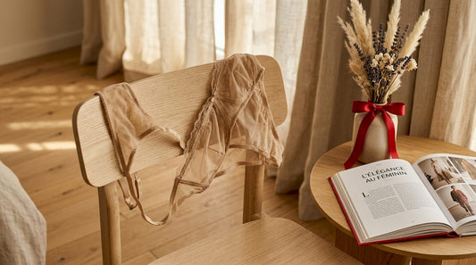 Zoom sur la finesse du tulle d’une lingerie raffinée
