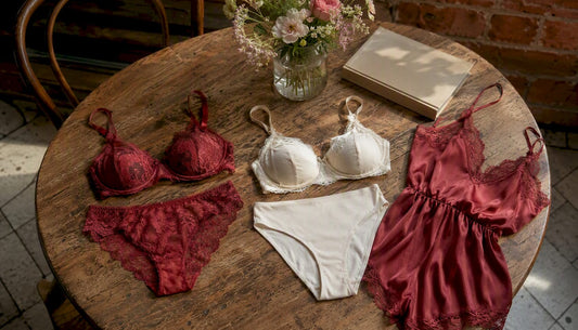 Découvrez nos collections de lingerie alliant douceur et raffinement, pensées pour vous offrir un confort absolu sans jamais renoncer à l’élégance.