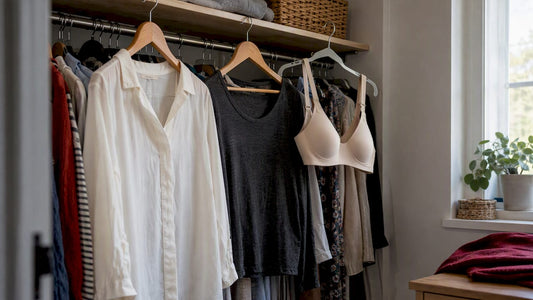 Lingerie beige qui s'accorde avec les vêtements