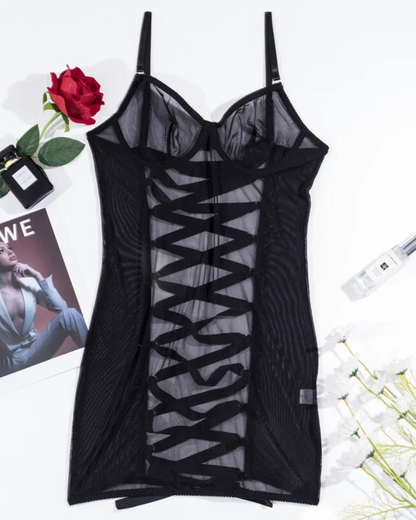 Chemise de nuit avec lien au dos