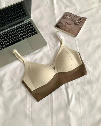 Soutien-gorge bralette doux avec bas décoratif