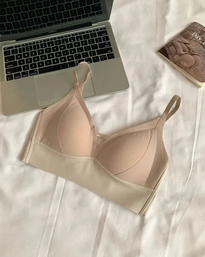 Soutien-gorge bralette doux avec bas décoratif