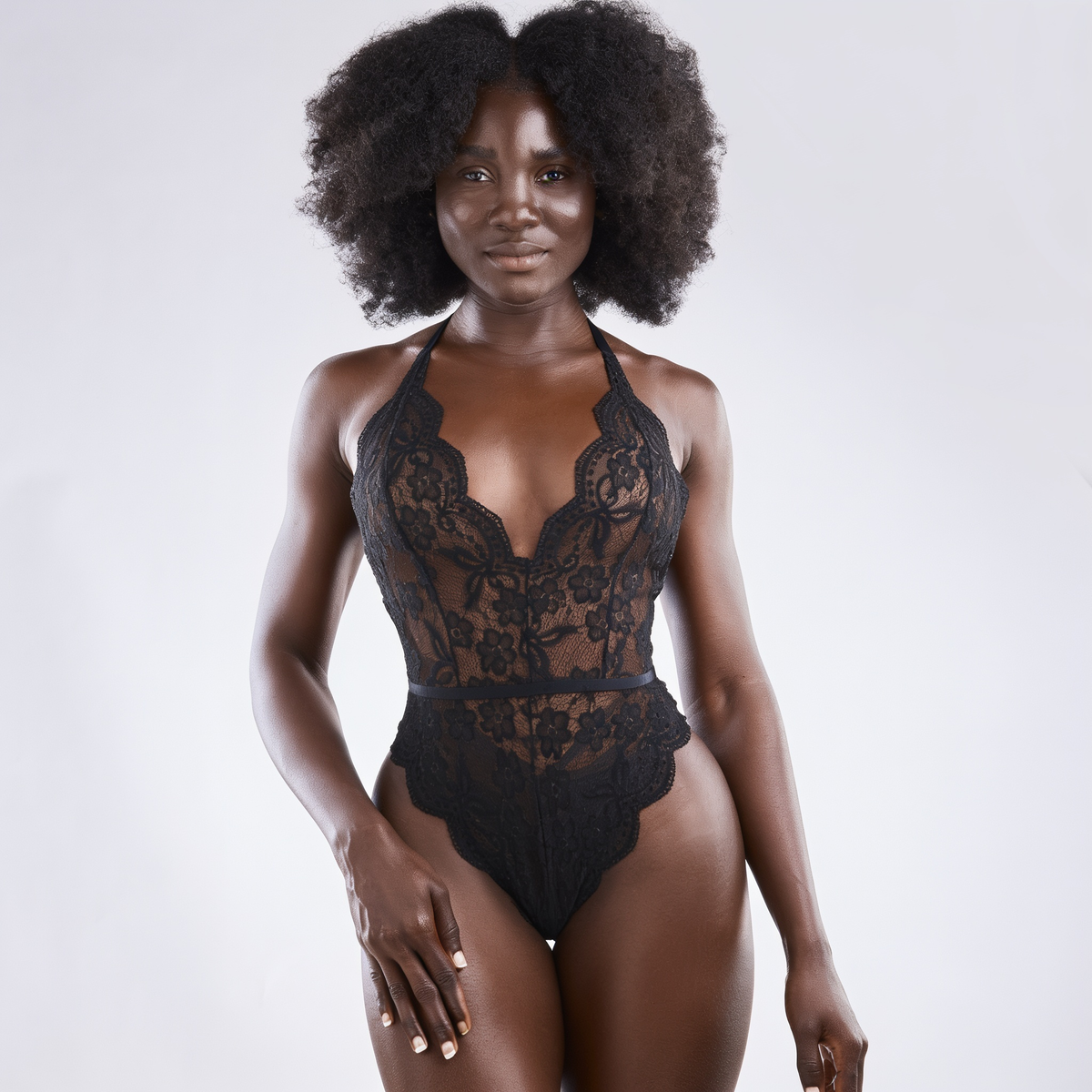 Body en dentelle avec dos ouvert