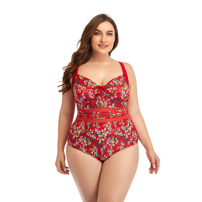 Maillot de bain une pièce fleuri grandes tailles