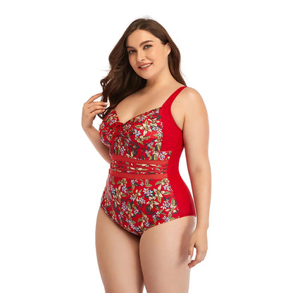 Maillot de bain une pièce fleuri grandes tailles
