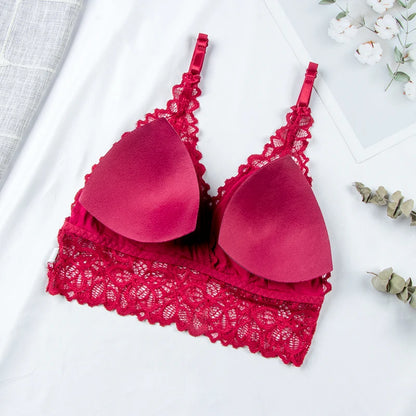 Ensemble Lingerie Sans Armatures en Dentelle Ultra-Fin