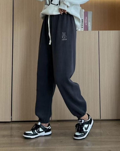 Pantalons de jogging longs avec doublure chaude