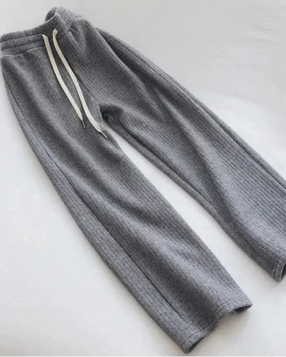 Pantalons de jogging confortables et doublés avec des jambes larges