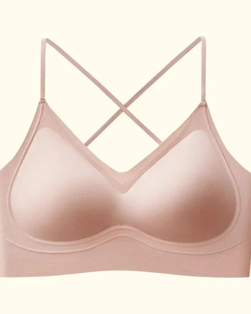 Soutien-gorge doux à fines bretelles avec un bas plongeant