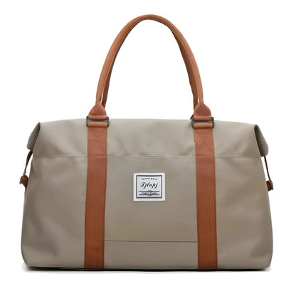 Beige Grand Sac de Sport à Grande Capacité