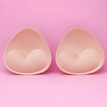 Beige Inserts de soutien-gorge en tissu triangle