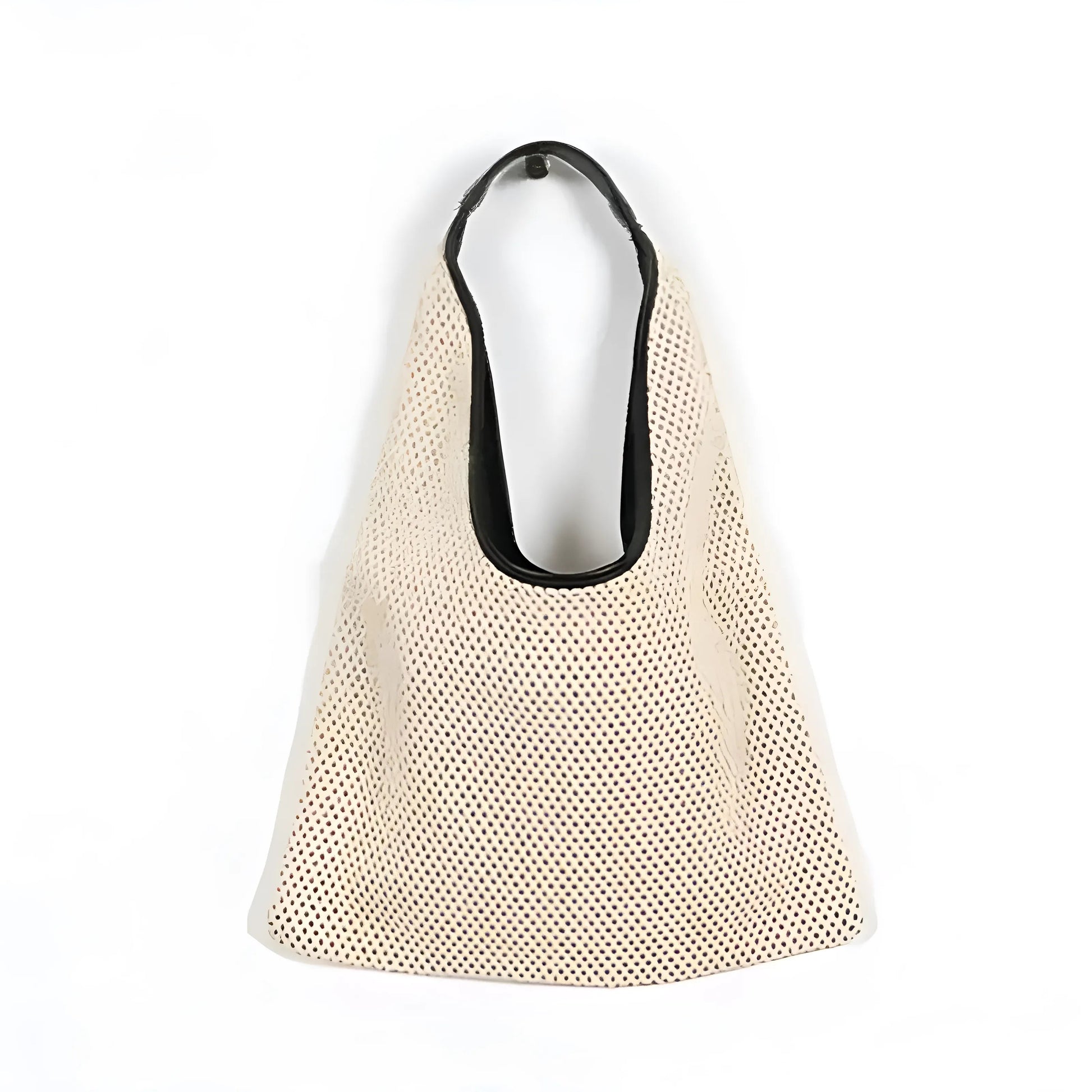 Beige Sac de plage tissé