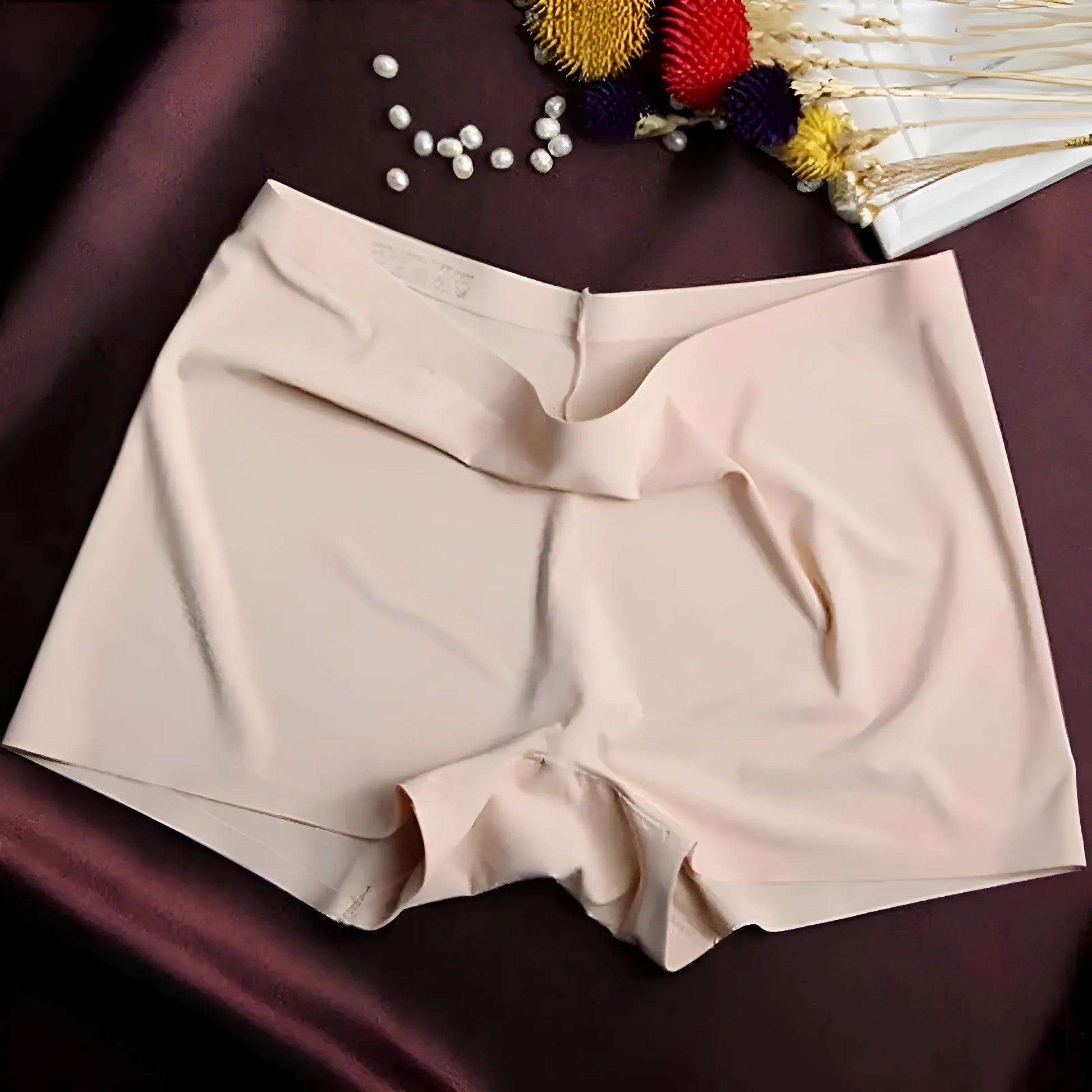 Beige Shorts boxers classiques pour femmes