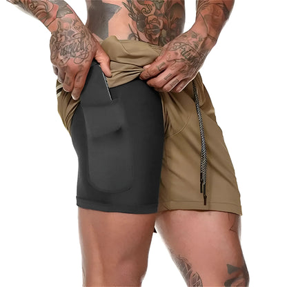 Beige Shorts de bain longs pour hommes