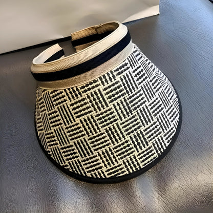 Blanc Chapeau de soleil en paille