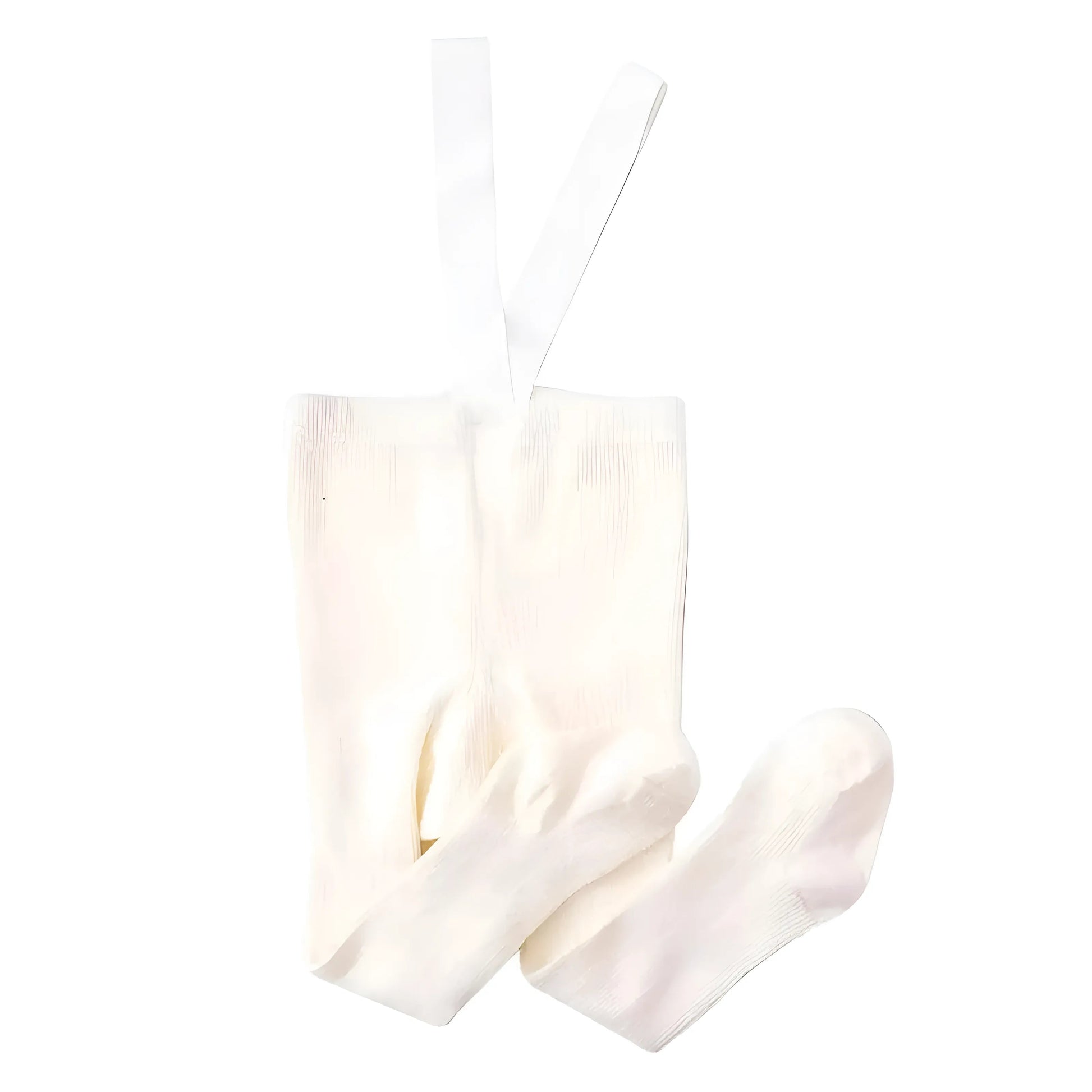 Blanc Collants avec bretelles pour enfants