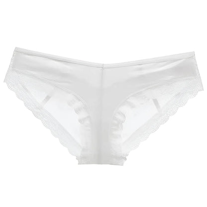 Blanc Culottes en dentelle avec des bretelles