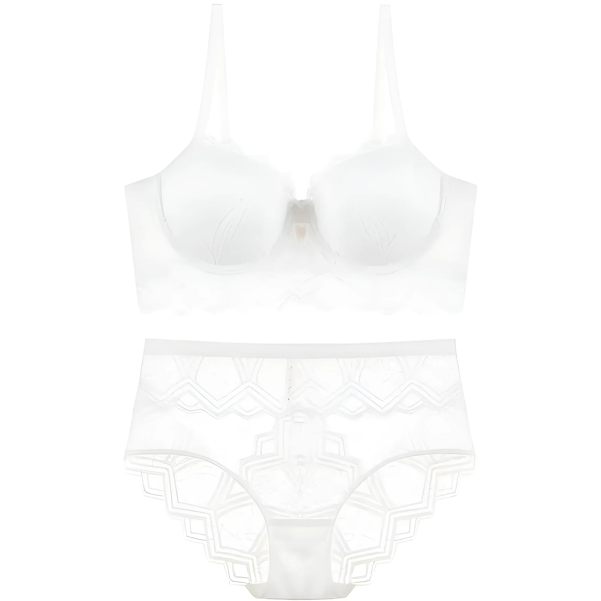 Blanc Ensemble de lingerie avec dentelle