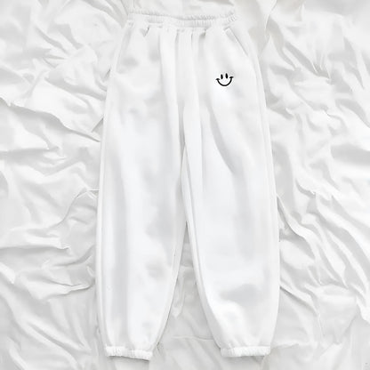 Blanc Ensembles de sport avec imprimé subtil