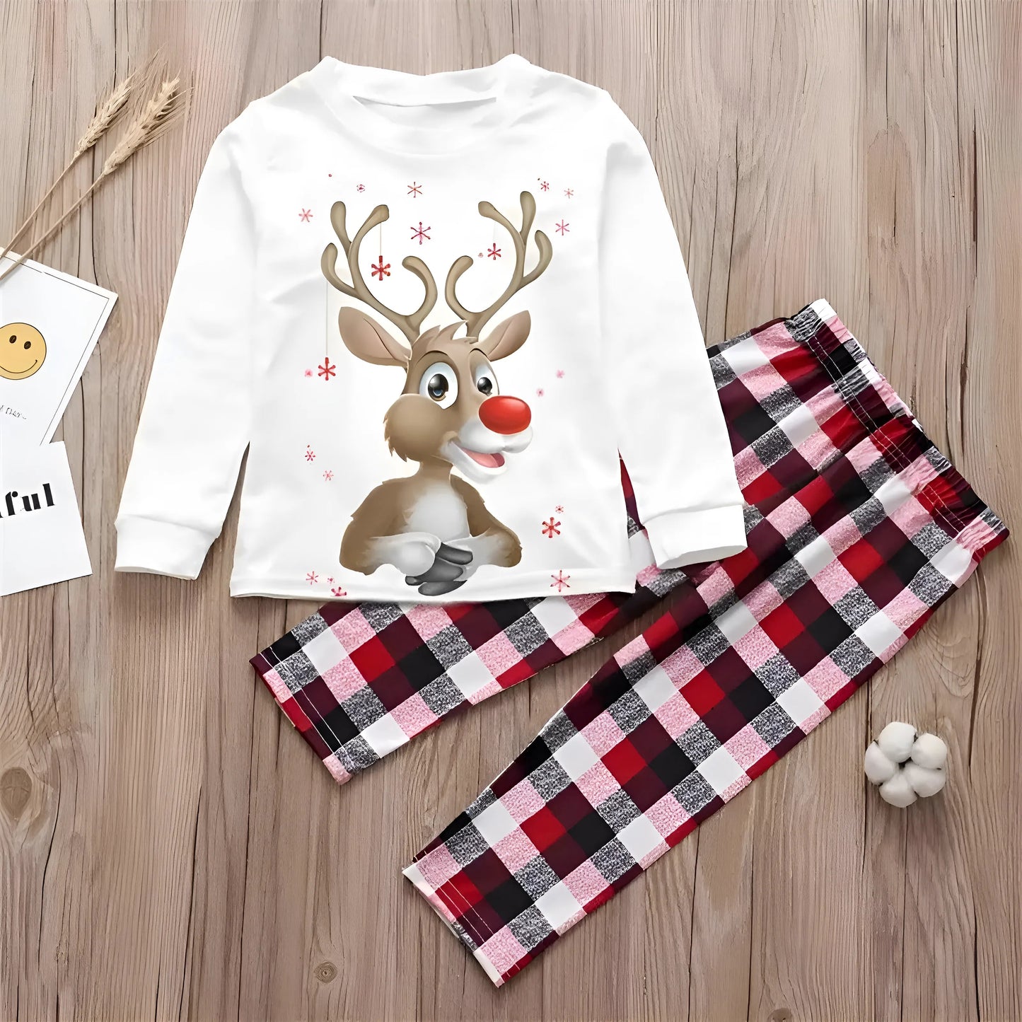 Blanc Pyjamas de Noël pour enfants