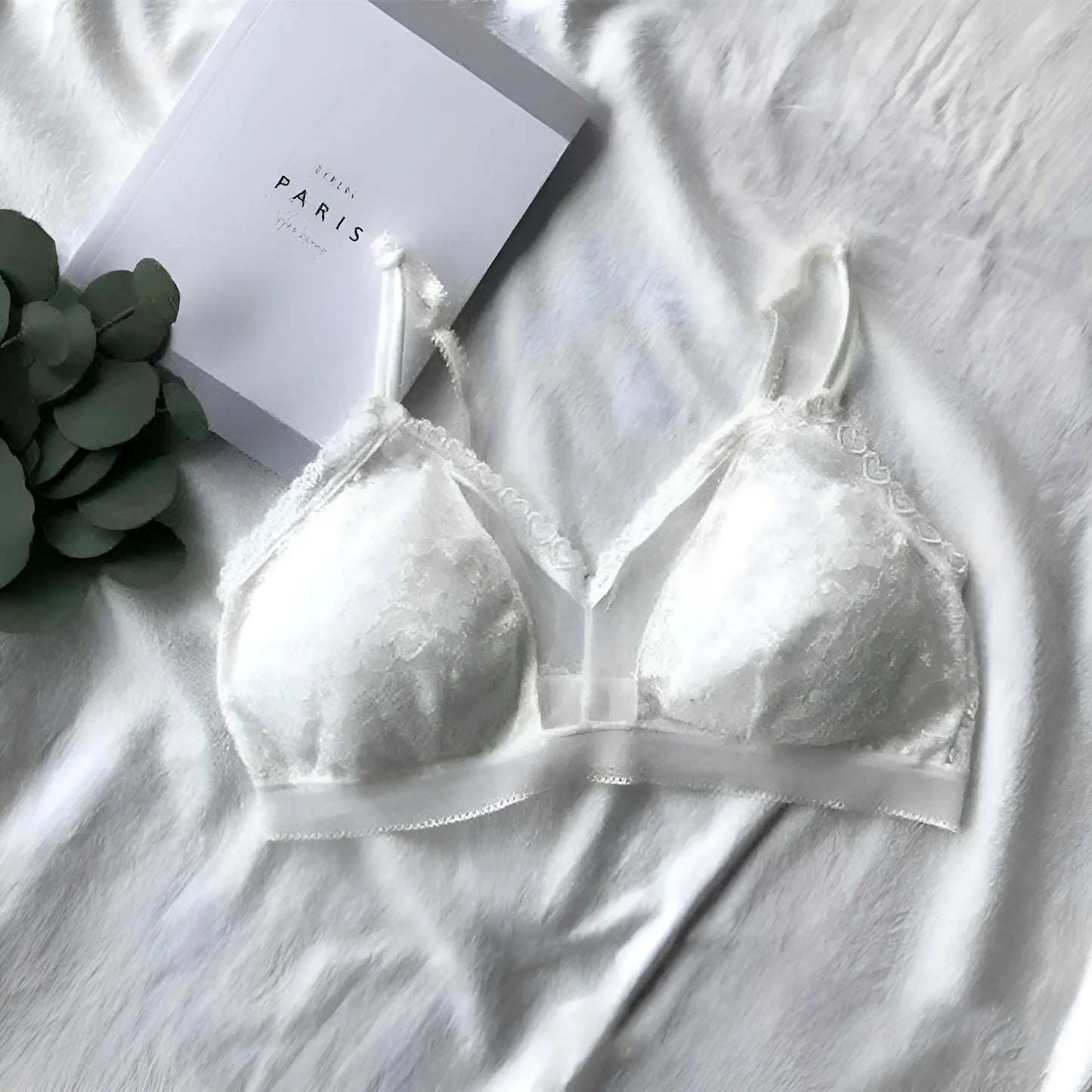 Blanc Soutien-gorge bralette à bretelles