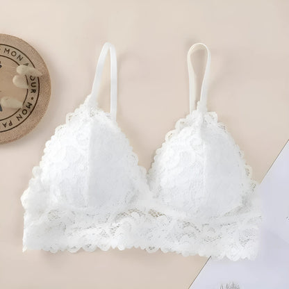 Blanc Soutien-gorge en dentelle universel