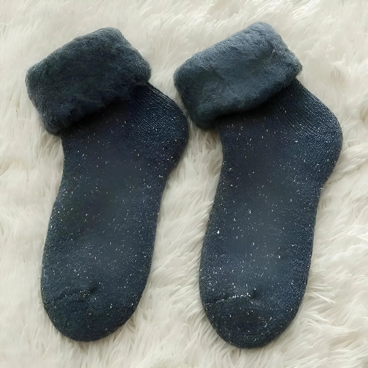 Bleu Chaussettes chaudes pour femmes