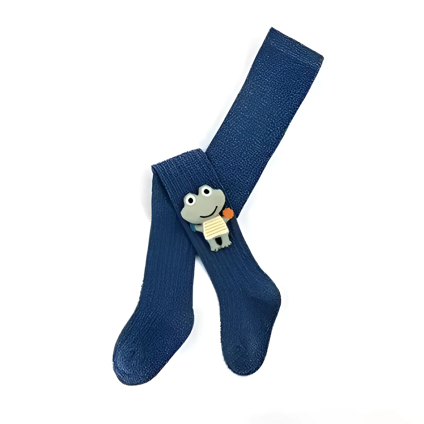 Bleu Collants pour enfants avec design de grenouille