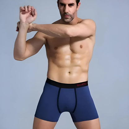 Bleu Shorts boxers longs pour hommes