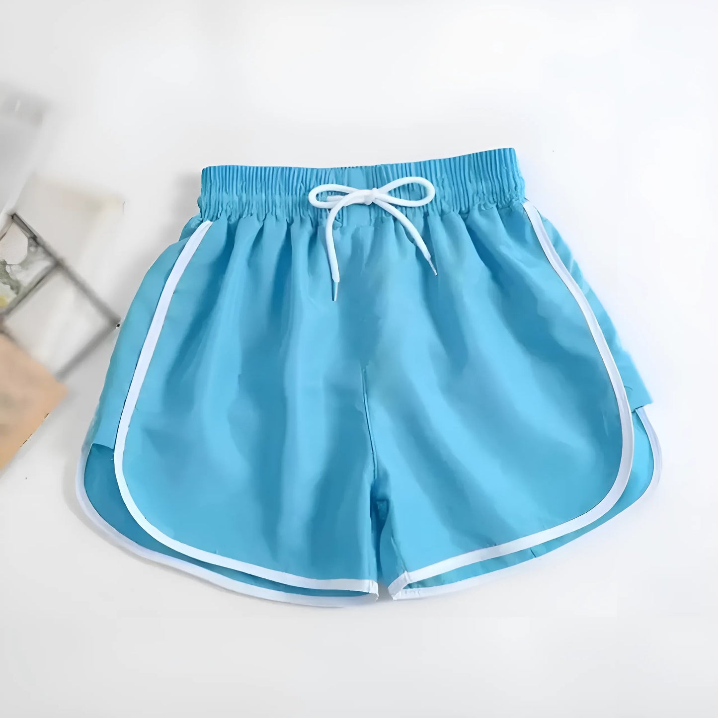 Bleu Shorts de sport classiques