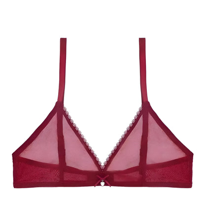 Bourgogne Bralette transparente