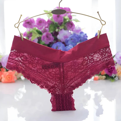 Bourgogne Culotte en dentelle avec large bande