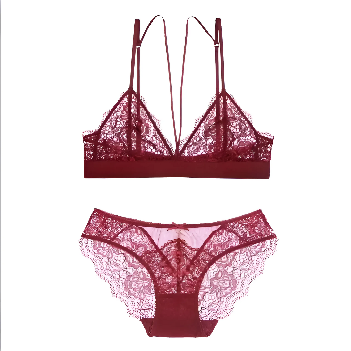 Bourgogne Ensemble de lingerie en dentelle