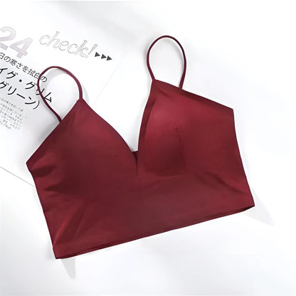 Bourgogne Soutien-gorge lisse à taille basse