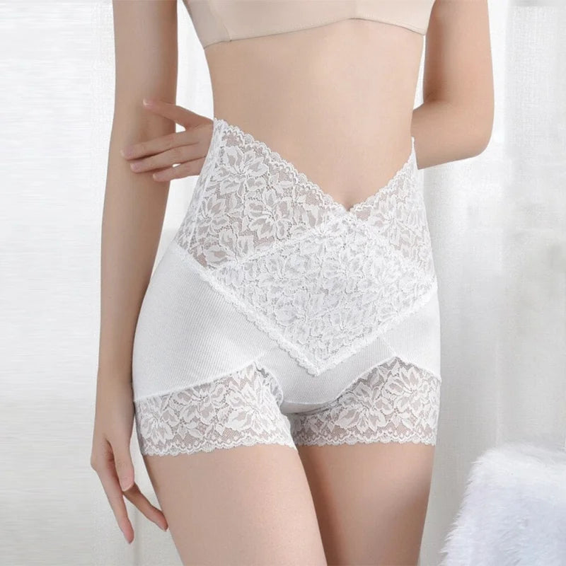 Boxer en dentelle pour femmes - blanc / universel