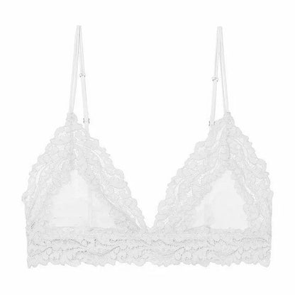 Bralette en dentelle - blanc / s