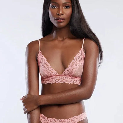 Bralette en dentelle - rose / s