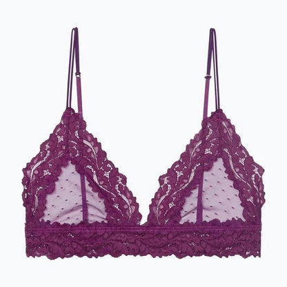 Bralette en dentelle - violet / s