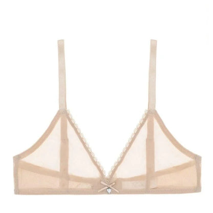 Bralette transparente - beige / s