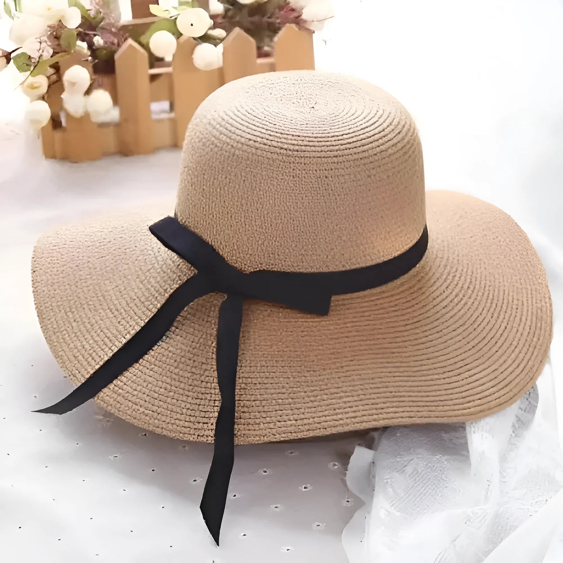  Chapeau de plage avec nœud