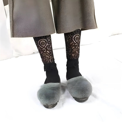  Chaussettes avec bord en dentelle douce
